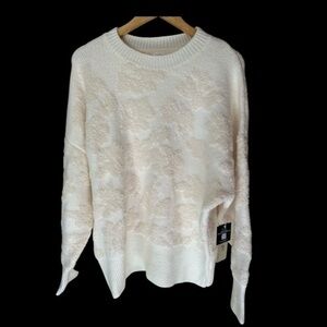 RD Style Pullover Sweater XXL Off White Ivory Stitch Fix NWT
